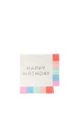 Meri Meri Servetten - Birthday Fringe - 16 st - 12,7 x 12,7cm