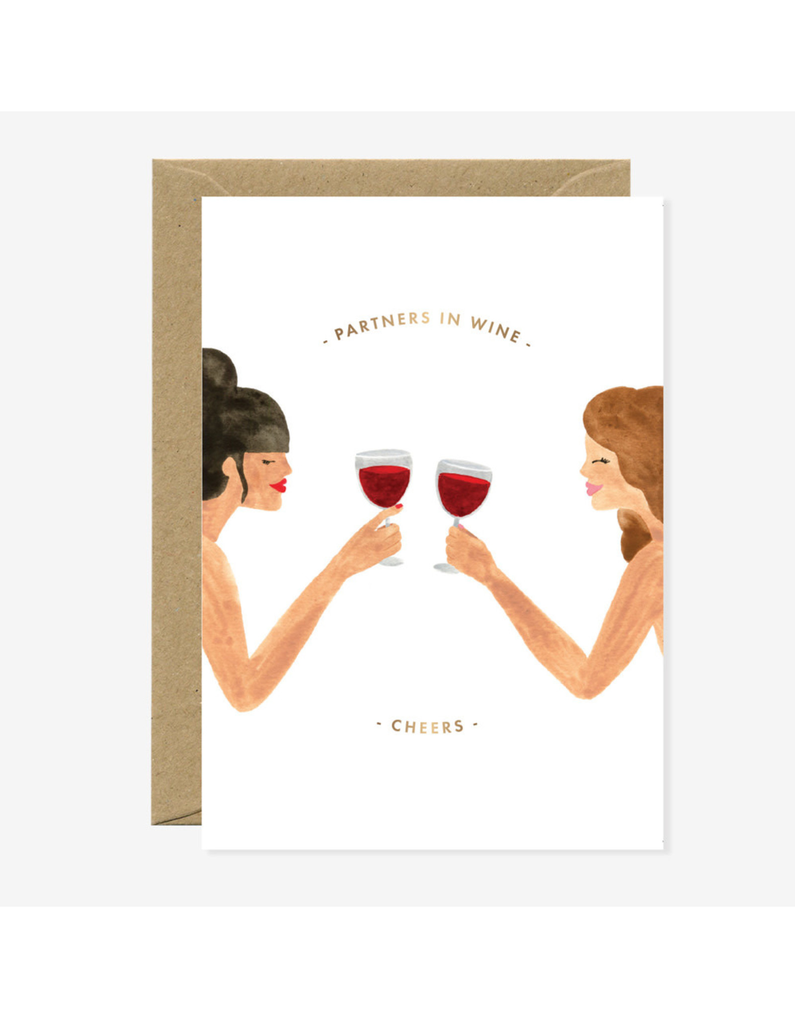 All The Ways to Say Wenskaart - Partner in wine - Dubbele kaart + Envelop