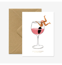 All The Ways to Say Wenskaart - Just a drink - Dubbele kaart + Envelop