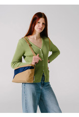 Susan Bijl Bum Bag M, Camel & Navy - 19 x 28 x 8,5