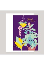 Souci-illustration Wenskaart - Thank you!, Botan - Dubbele kaart + Enveloppe