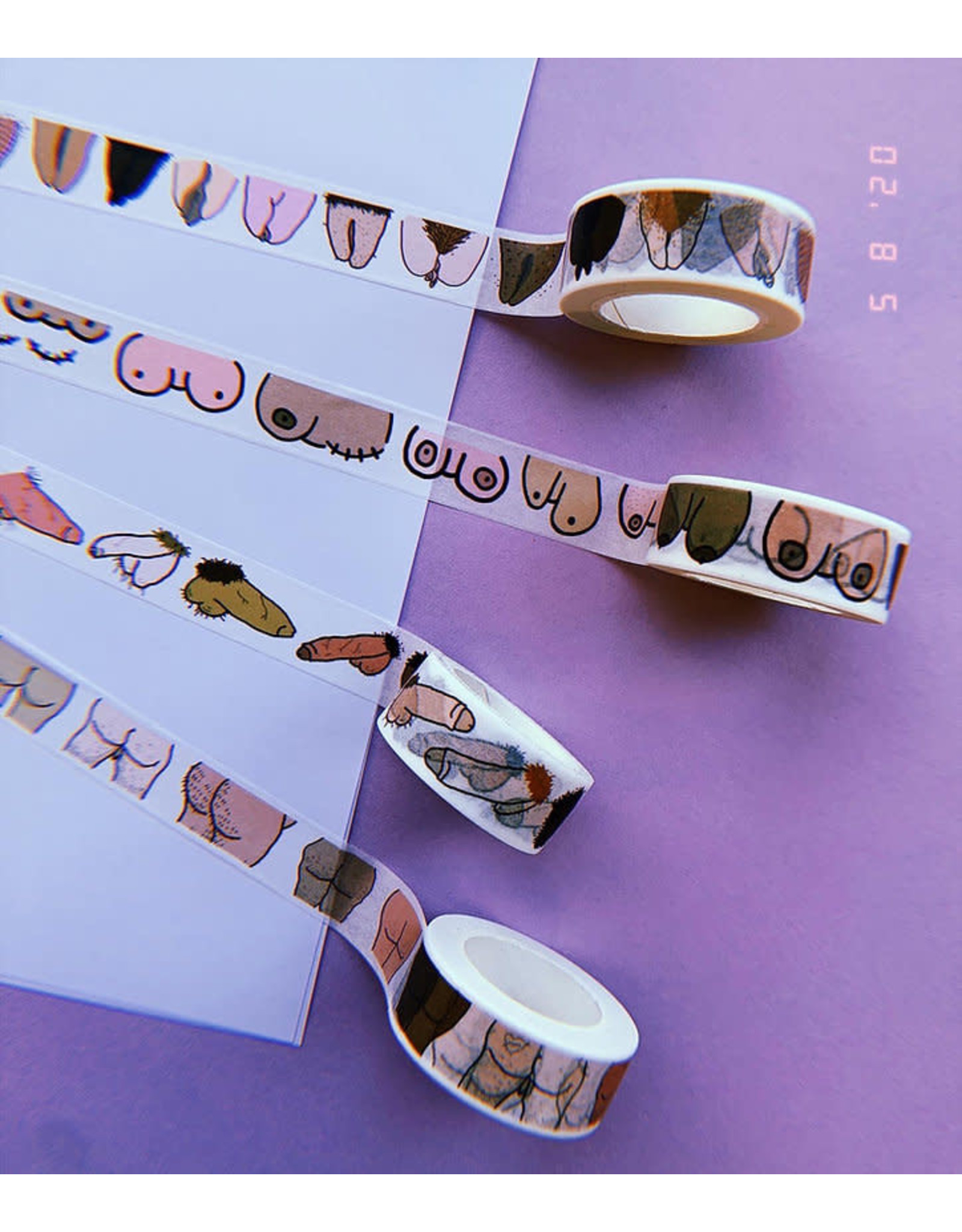Eat Mielies Washi tape - Butts