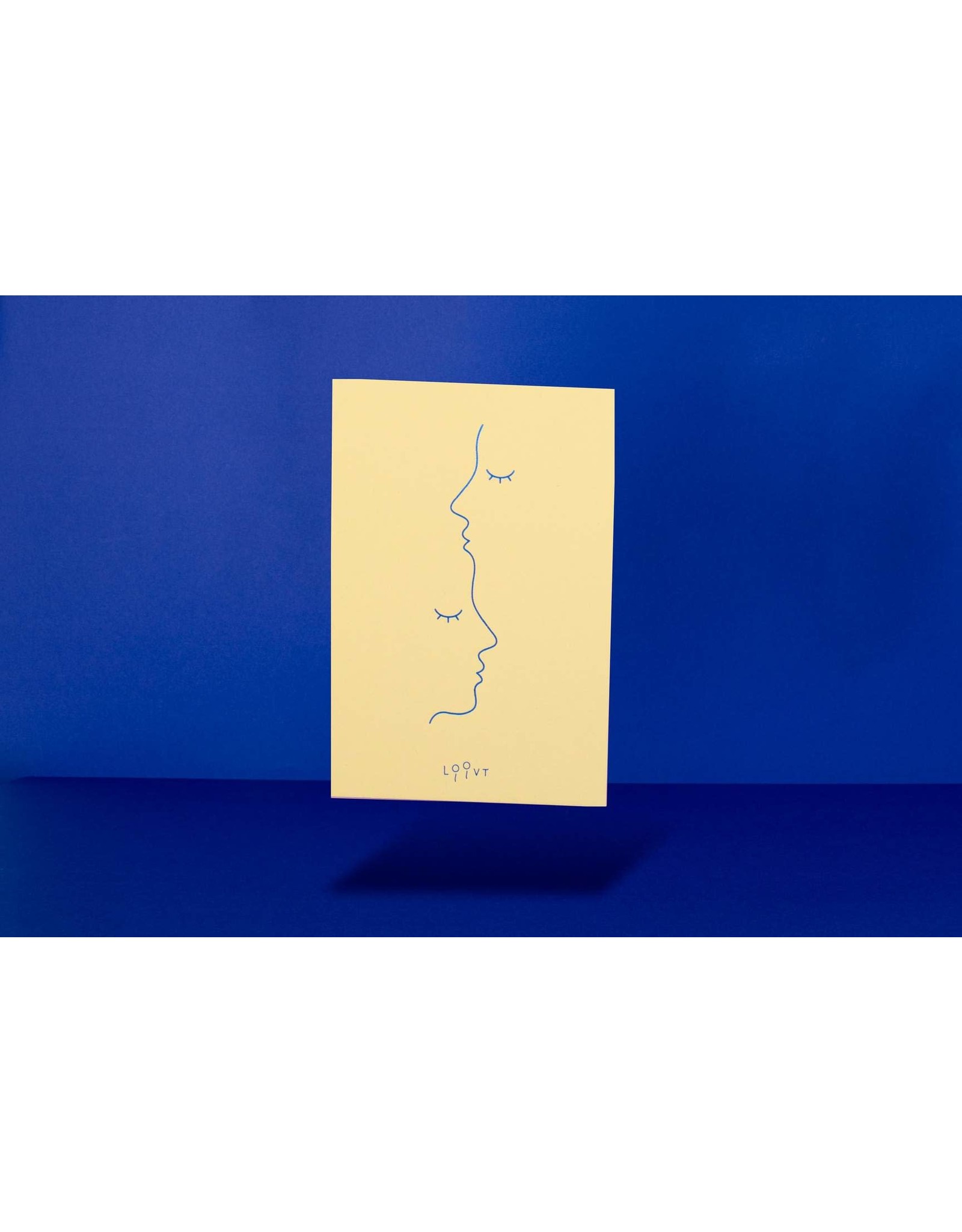 Loovt Wenskaart - Lifelines, Kus op je voorhoofd - Deluxe troostkaart Met foliedruk + enveloppe
