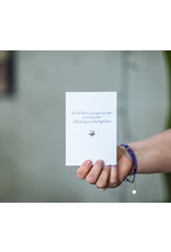 Mus in een Plas Wenskaart - Je hebt kleine sterretjes in je ogen -  Ster goud -  Goudfolie - Postkaart + Envelop