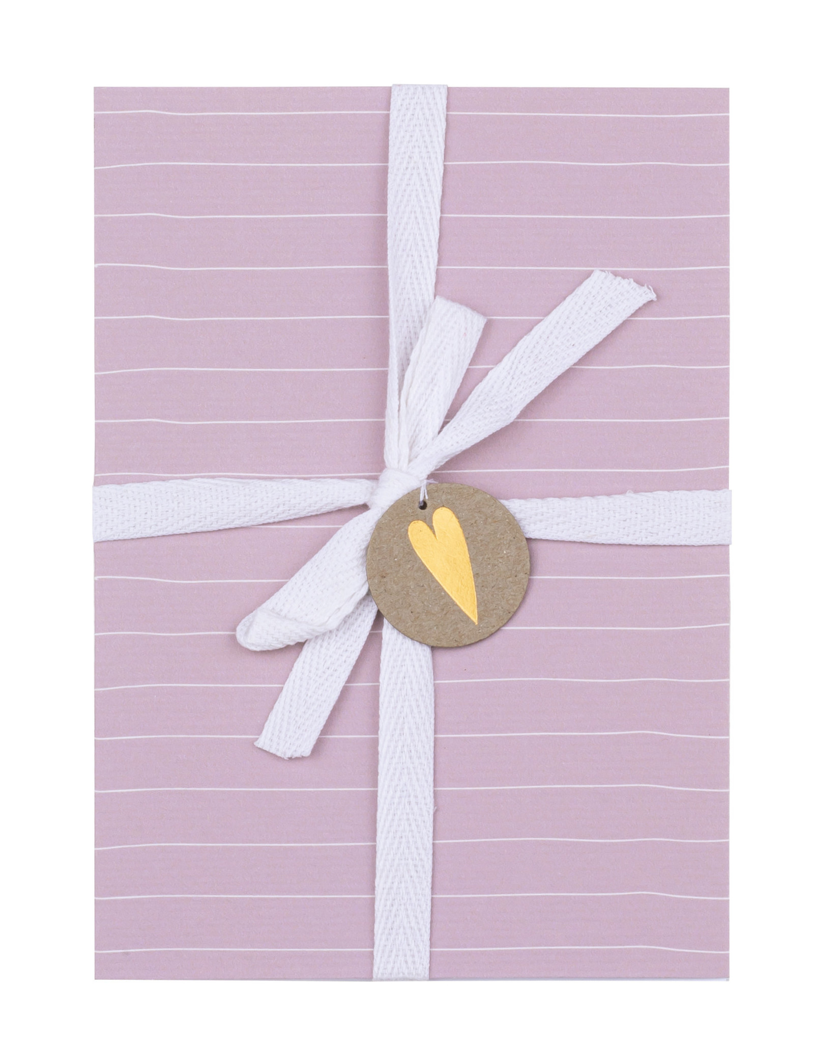 Raeder Wenskaart - Present Heart - Kaart + Envelop