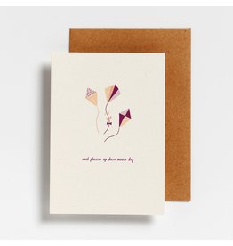 Hello August Wenskaart - Veel plezier op deze mooie dag, Lilac - Postkaart + Enveloppe