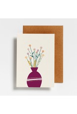 Hello August Wenskaart - Bunch of flowers - Postkaart + Enveloppe
