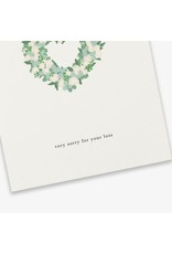 Kartotek Wenskaart - Flower Heart - Dubbele kaart en Enveloppe - A6