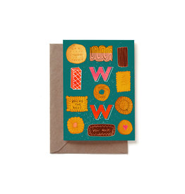 Reddish Design Wenskaart - The Best Cookie - Dubbele kaart + Envelop