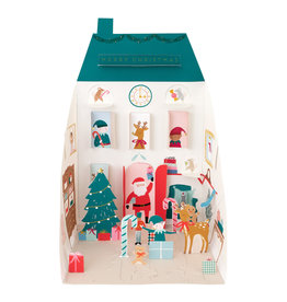 Meri Meri Adventskalender - Santa's House - 27,9 x 45,1 cm