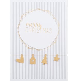 Raeder Wenskaart, Kerst - Christmas hanger - Dubbele kaart + Envelop