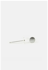 Studio MHL Oorbel MHL - Gehamerd Schijfje - 4mm - Zilver925