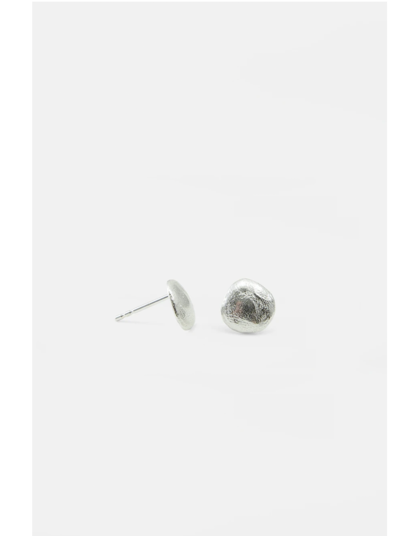 Studio MHL Oorbel MHL - Schijfje Mat - 8,5mm - Zilver925