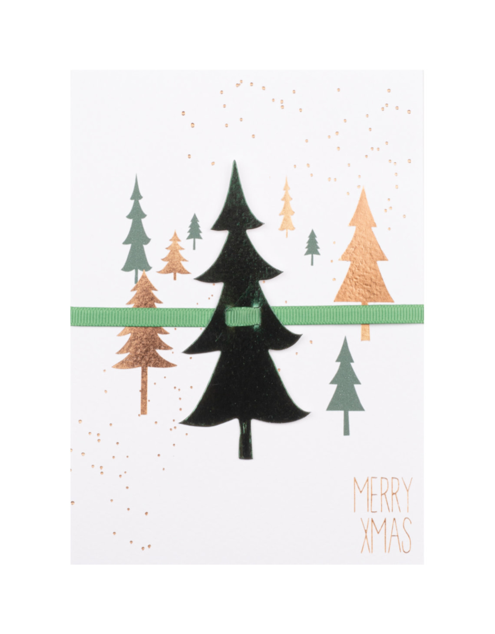 Raeder Wenskaart, Kerst - Christmas Ribbon - Dubbele kaart + Envelop