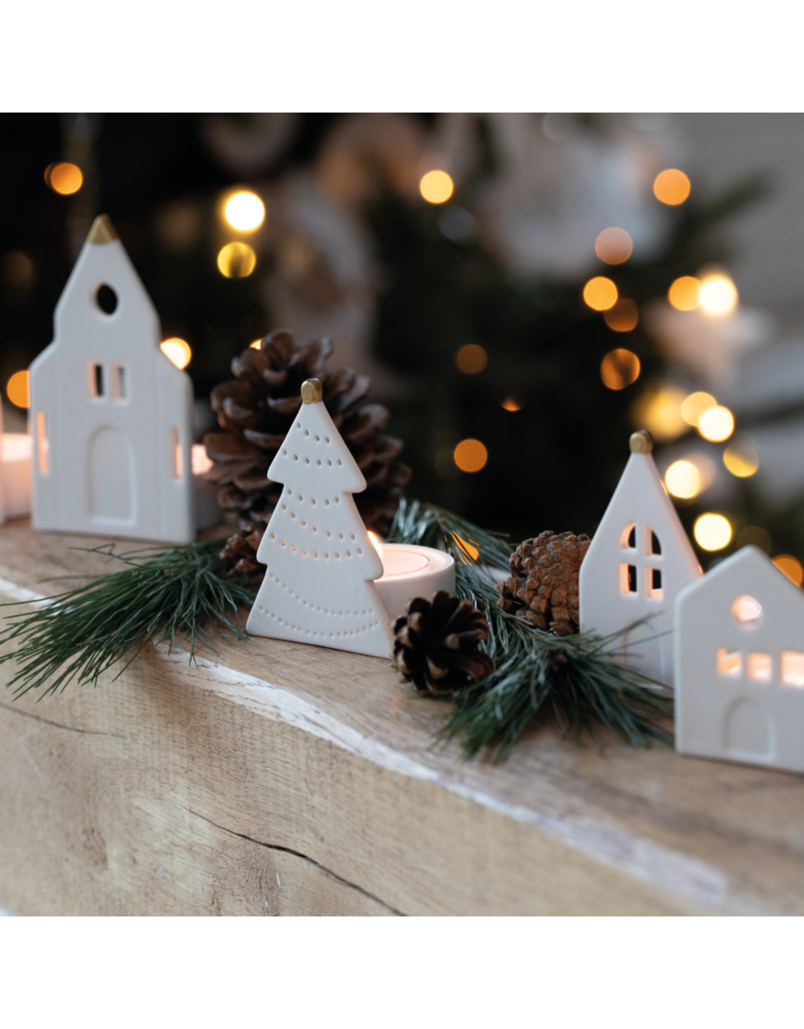 Raeder Lichthuisje mini - Kerstboom - 6,5 x 5,5 x 9 cm
