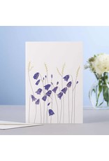 Eloise Hall Wenskaart - Harebells  & Grass  - Dubbele Kaart + Envelop