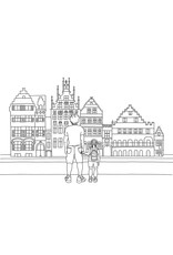 Katrien Van Gysegem Kleurboek Gent - 31 invulplaten van bekende gebouwen en symbolen uit Gent - Voor klein en groot