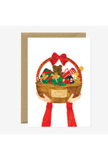 All The Ways to Say Wenskaart - Christmas Basket - Dubbele kaart + Envelop