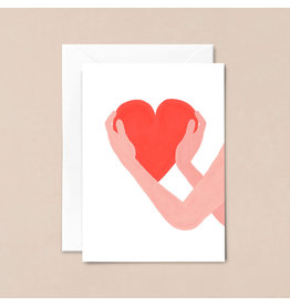Thomas Gravereau Wenskaart - My heart for you - Dubbele kaart + Envelop