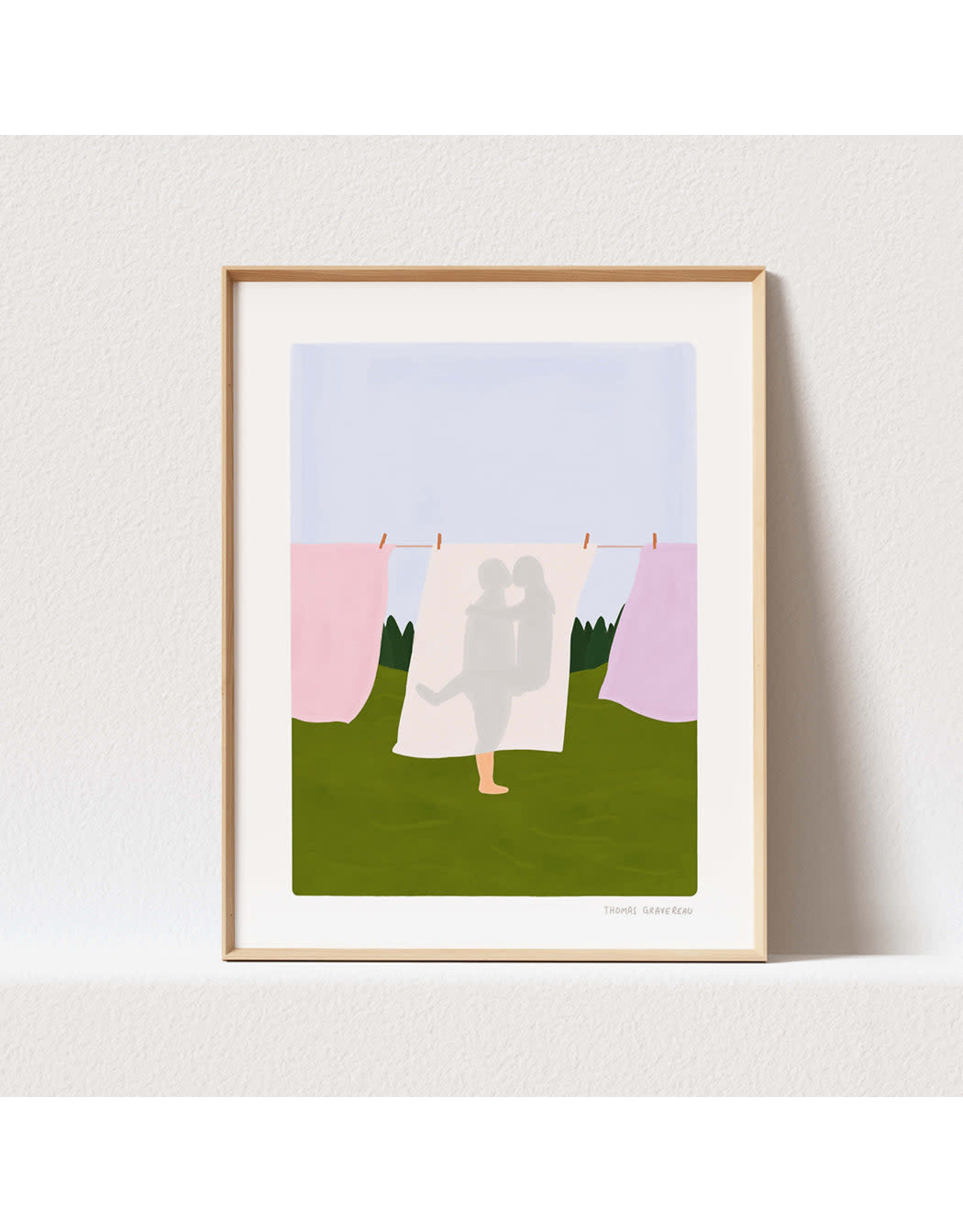 Thomas Gravereau Print A3 - Love in the meadow