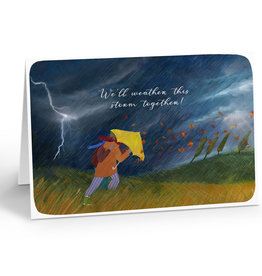 Reddish Design Wenskaart - Storm Toether Grief - Dubbele kaart + Envelope - 10 x 15cm