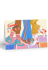 Reddish Design Wenskaart - Dance your troubles away - Dubbele kaart + Envelope - 10 x 15cm