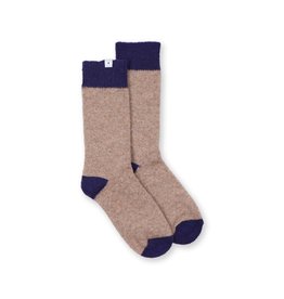 Wolvis Socks 1 - Beige, Blue
