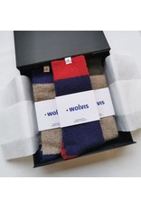 Wolvis Socks 3 - Blue, Red