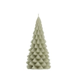 Rustik Lys Kaars - Kerstboom M - Eucalyptus  - 10 x 20 cm