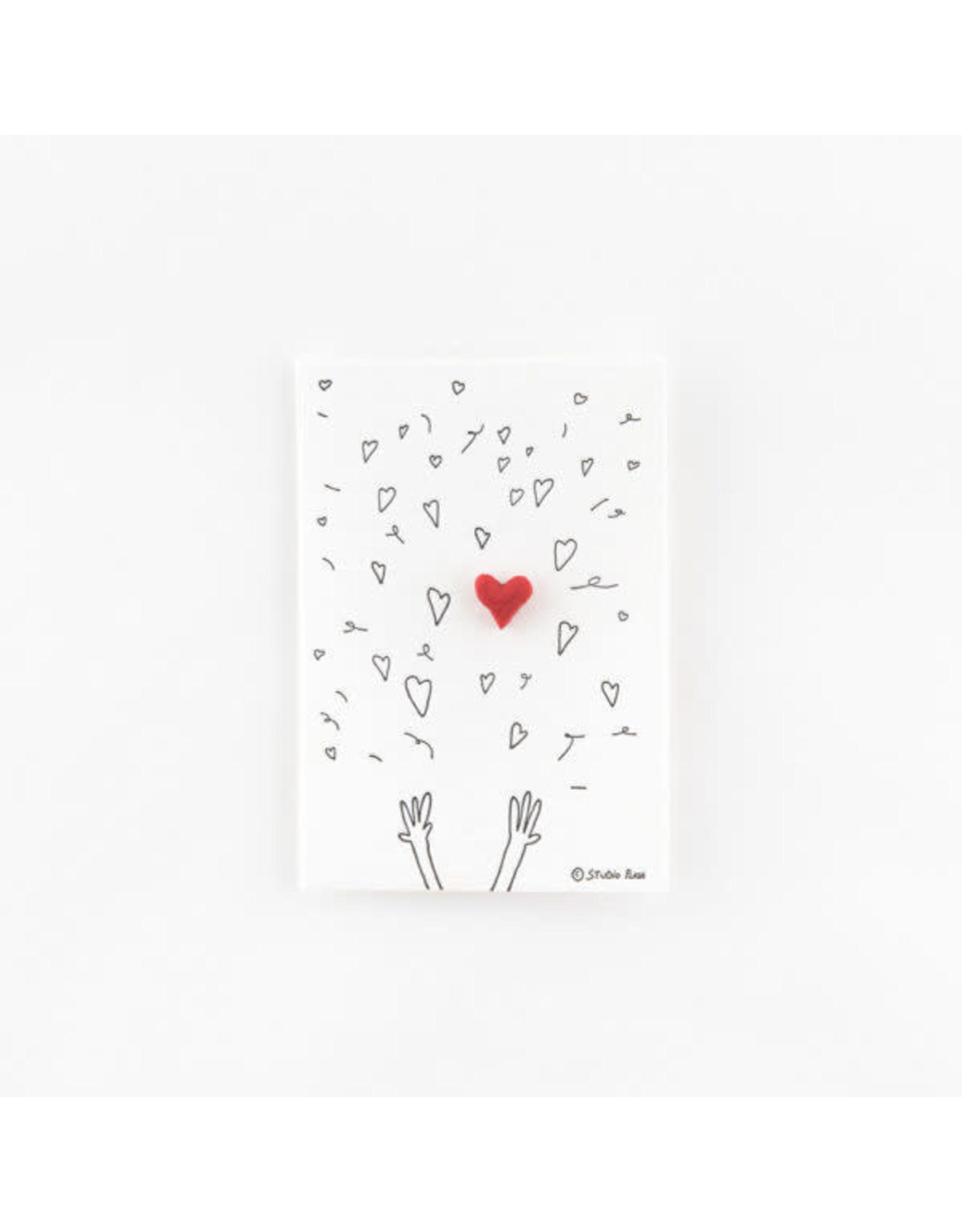 Studio Flash Pin - Hearts Confetti