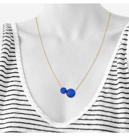 Scherning Ketting GLOW - Royal Blue - 60cm