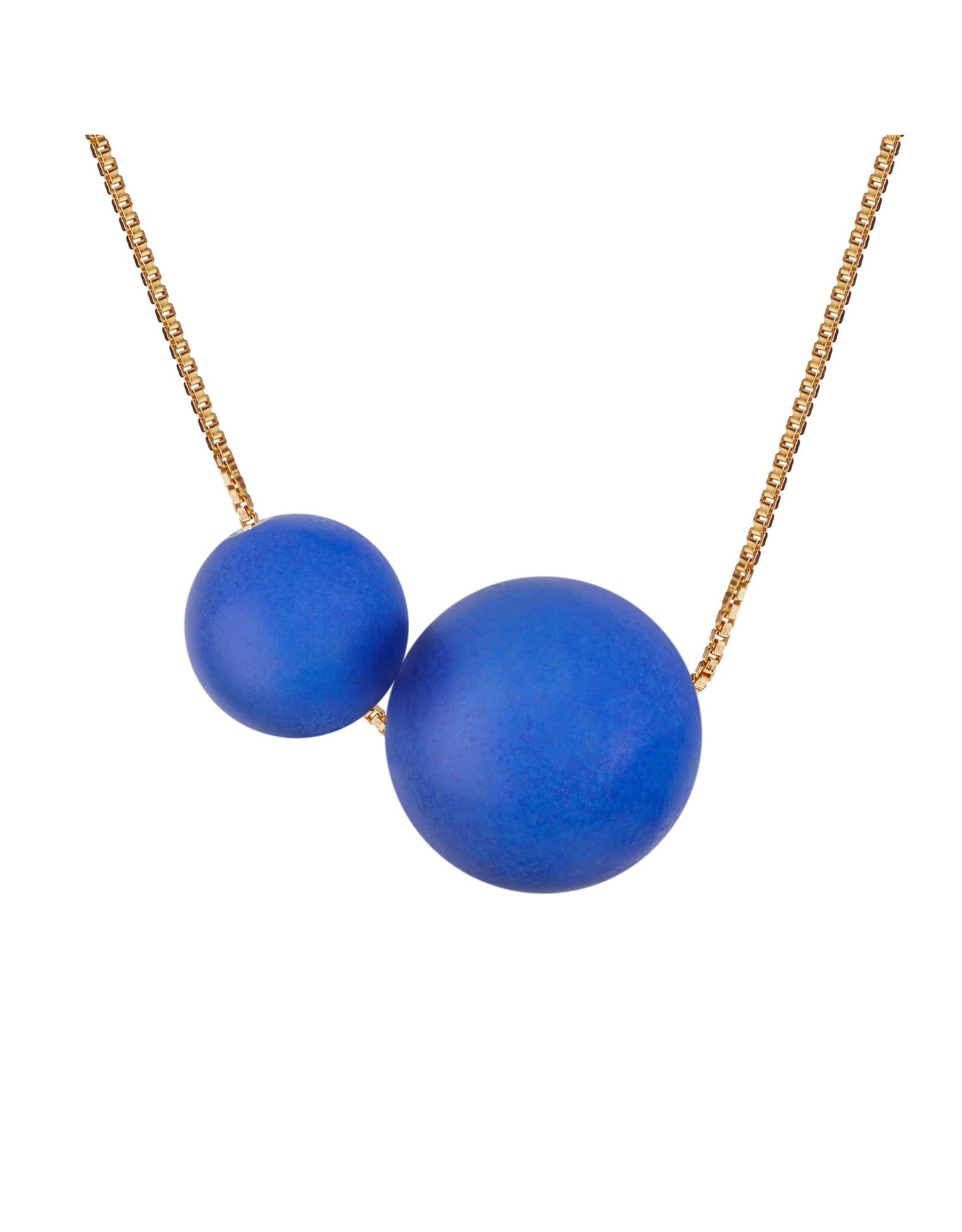 Scherning Ketting GLOW - Royal Blue - 60cm