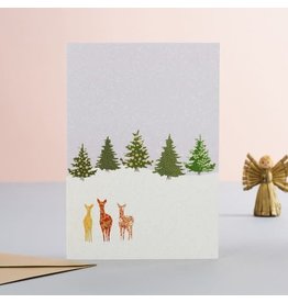 Eloise Hall Wenskaart, Kerst - Three Dear Christmas - Dubbele Kaart + Envelop
