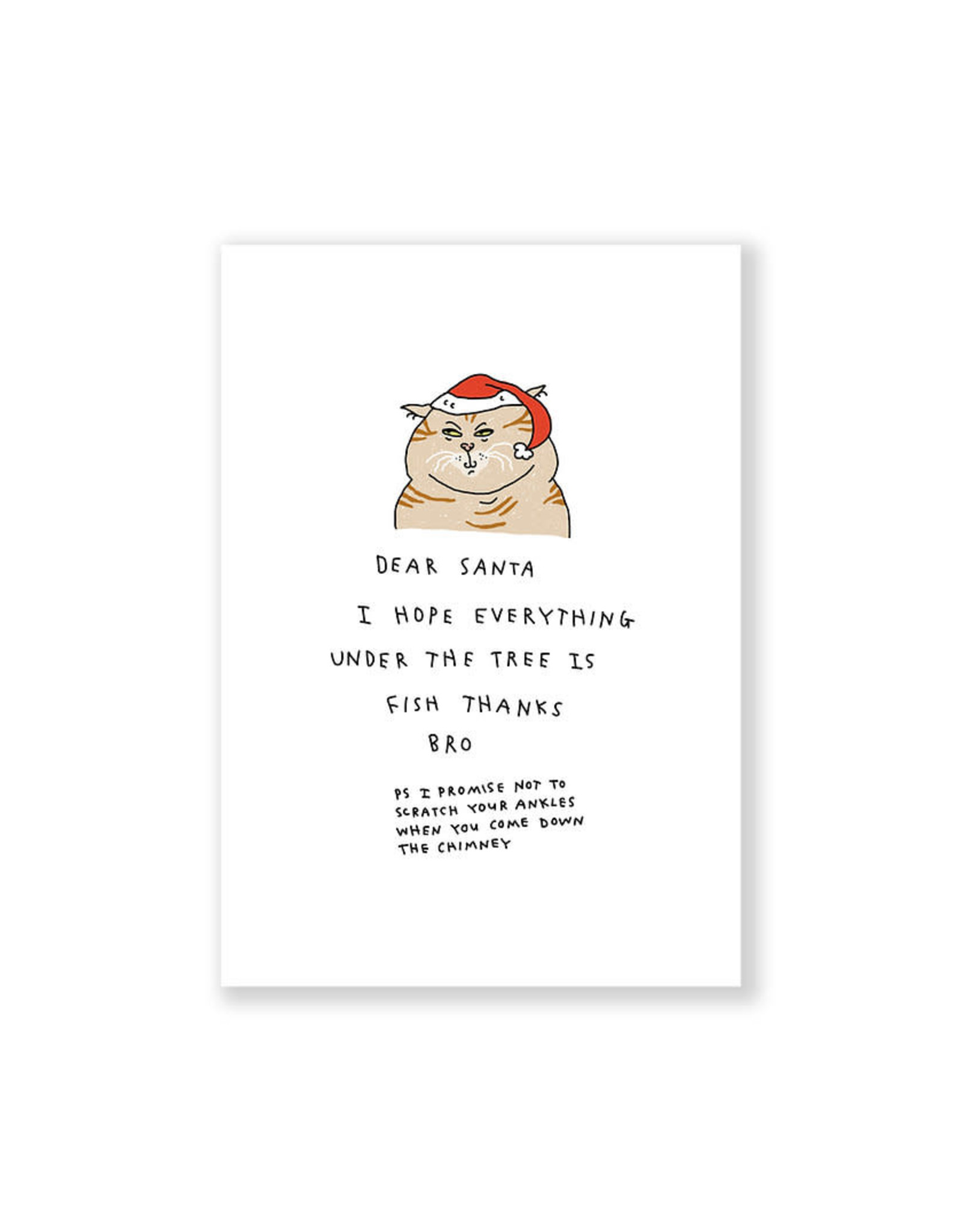 Eat Mielies Wenskaart - Fish under the tree bro - Dubbele kaart + Envelop