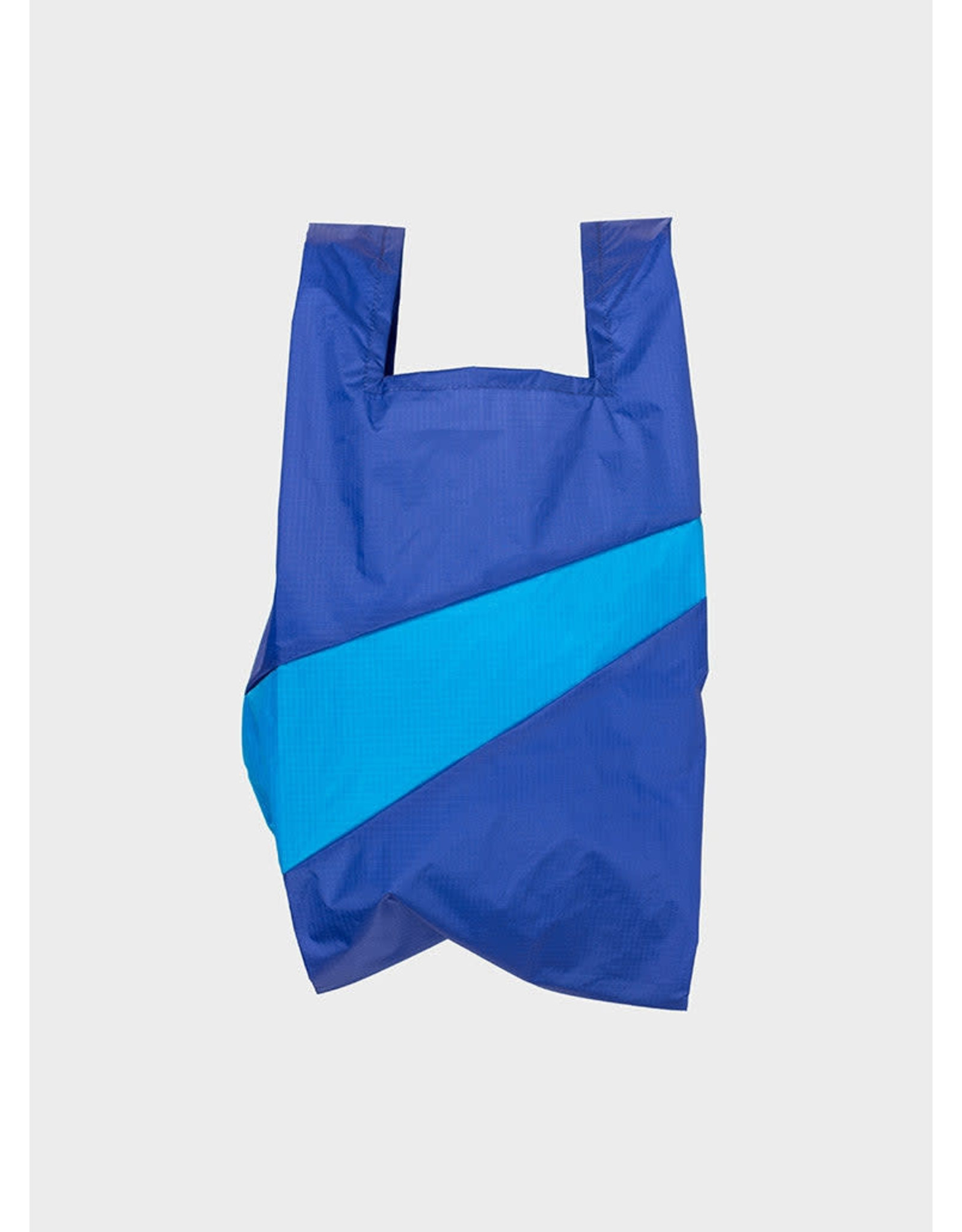 Susan Bijl Shopping bag M,  Electric Blue & Sky Blue - 27 x 55 x 18 cm