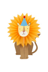 Meri Meri Wenskaart - Lion Honeycomb Kaart + Envelope