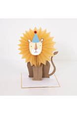 Meri Meri Wenskaart - Lion Honeycomb Kaart + Envelope