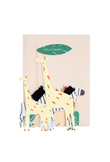 Meri Meri Wenskaart - Safari Baby Card + Envelope   - Congratulations