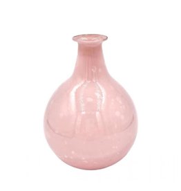 De weldaad Vaasje Opaline -  Roze, gerecycled glas - 10 x 10 x 10 cm