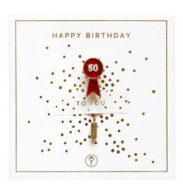 Trevoly Pin - Happy 50th Birthday - 5 x 1,2 cm