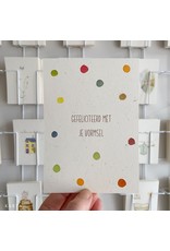 Karta Wenskaart - Vormsel Confetti - Postkaart + Envelop