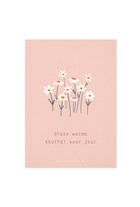 Vlinderkusjes Wenskaart - Warme knuffel - Postkaart + Envelop