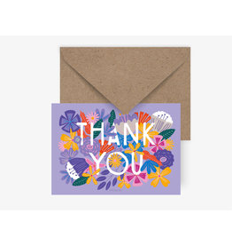 Typealive Wenskaart - Bloomy Thank you - Postkaart + Envelop