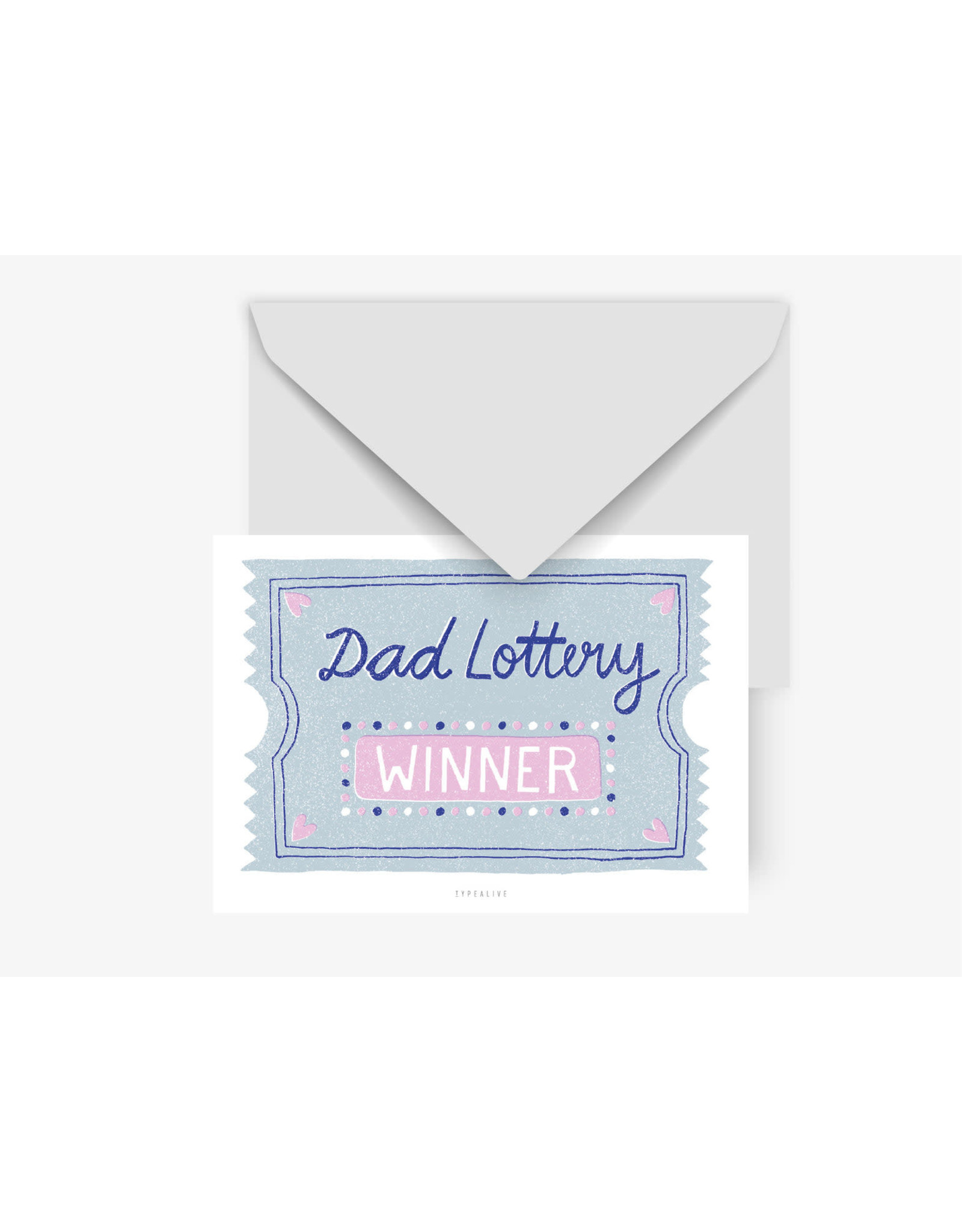 Typealive Wenskaart - Dad Lottery - Postkaart + Envelop