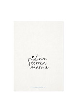 Vlinderkusjes Wenskaart - Lieve Sterrenmama - Postkaart + Envelop