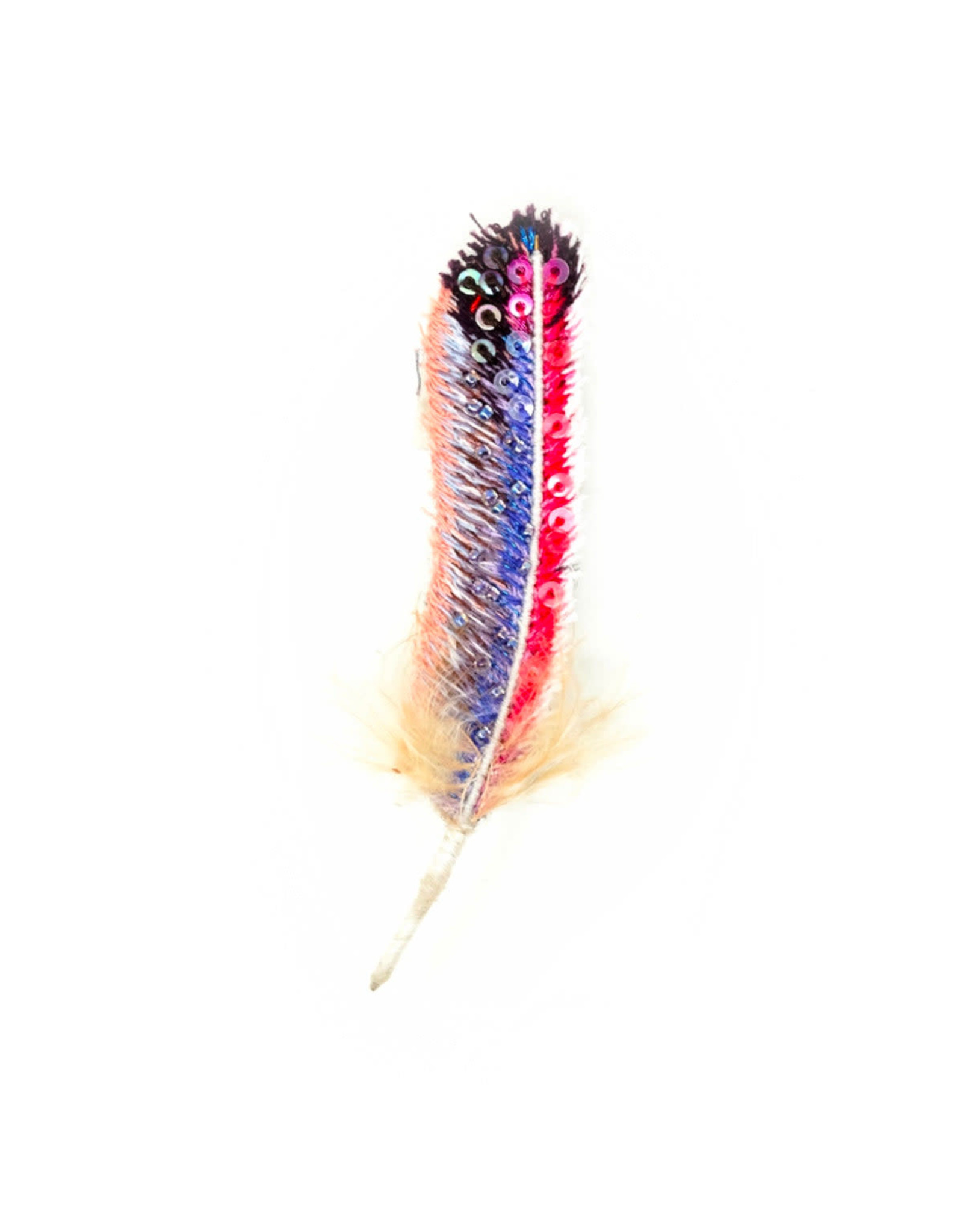 Trovelore Broche - Purple Starling Feather
