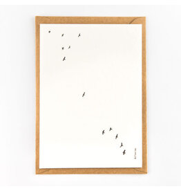 Studio Flash Wenskaart - Birds  - Postkaart + Envelop