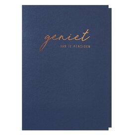 Papette Wenskaart - Geniet van je pensioen - Dubbele kaart + Envelop