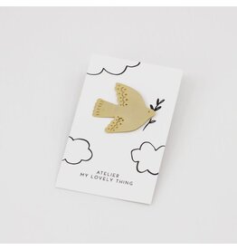 My lovely things Pin - Dove - Messing