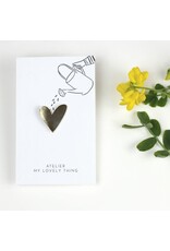 My lovely things Pin - Heart - Messing